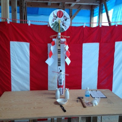 上棟式　日光市