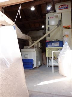 お米の収穫が完了