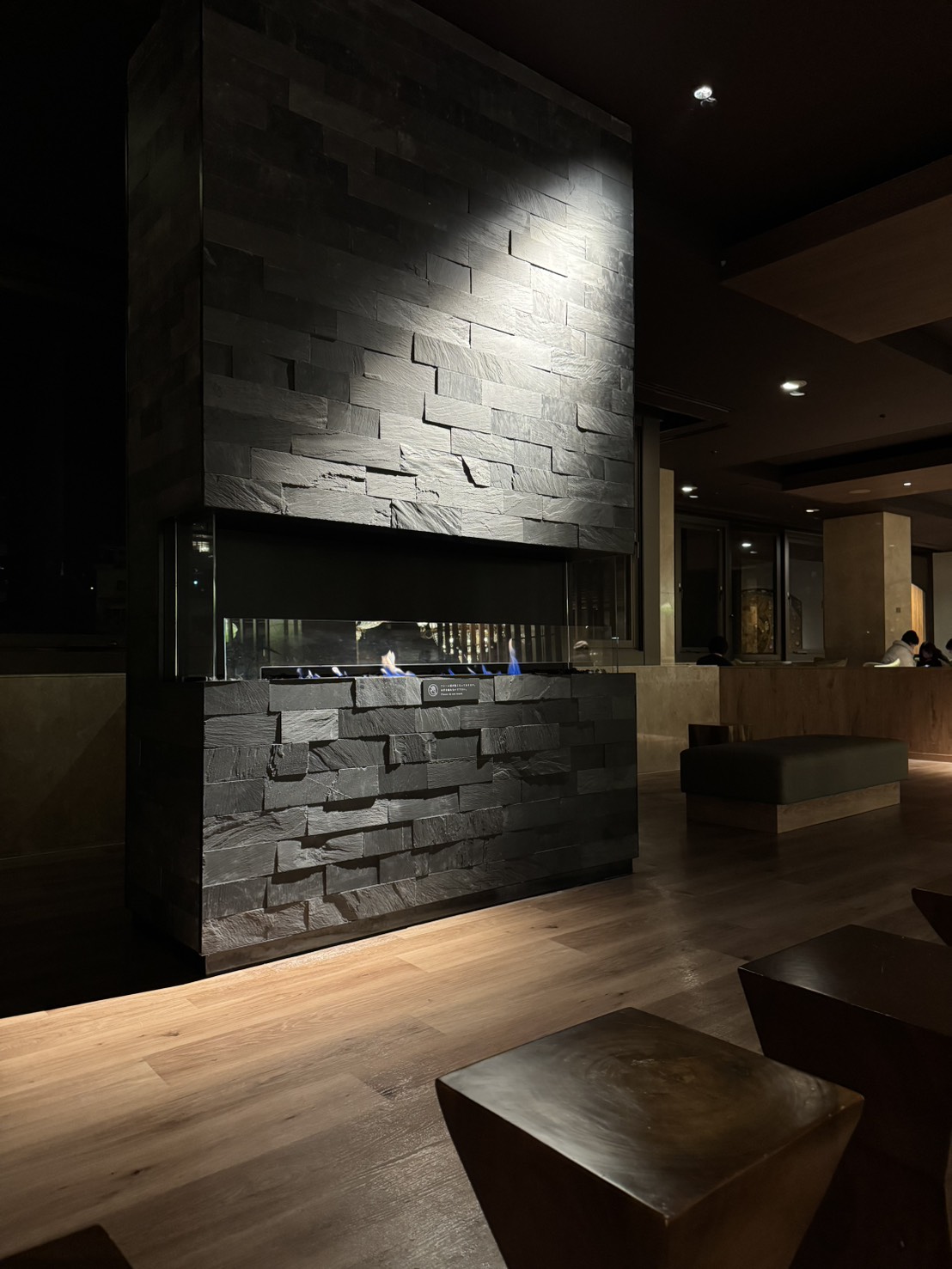 暖炉のある空間